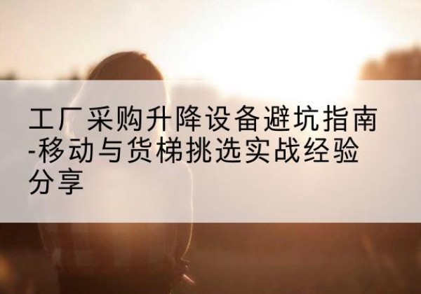 双阳移动式升降机怎么选-工厂采购升降设备避坑指南-移动与货梯挑选实战经验分享